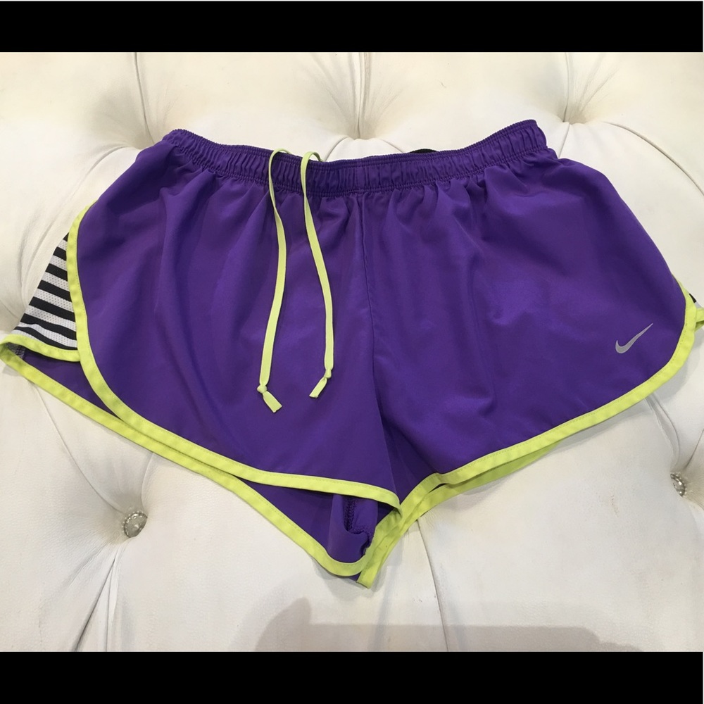 Purple Nike running shorts small